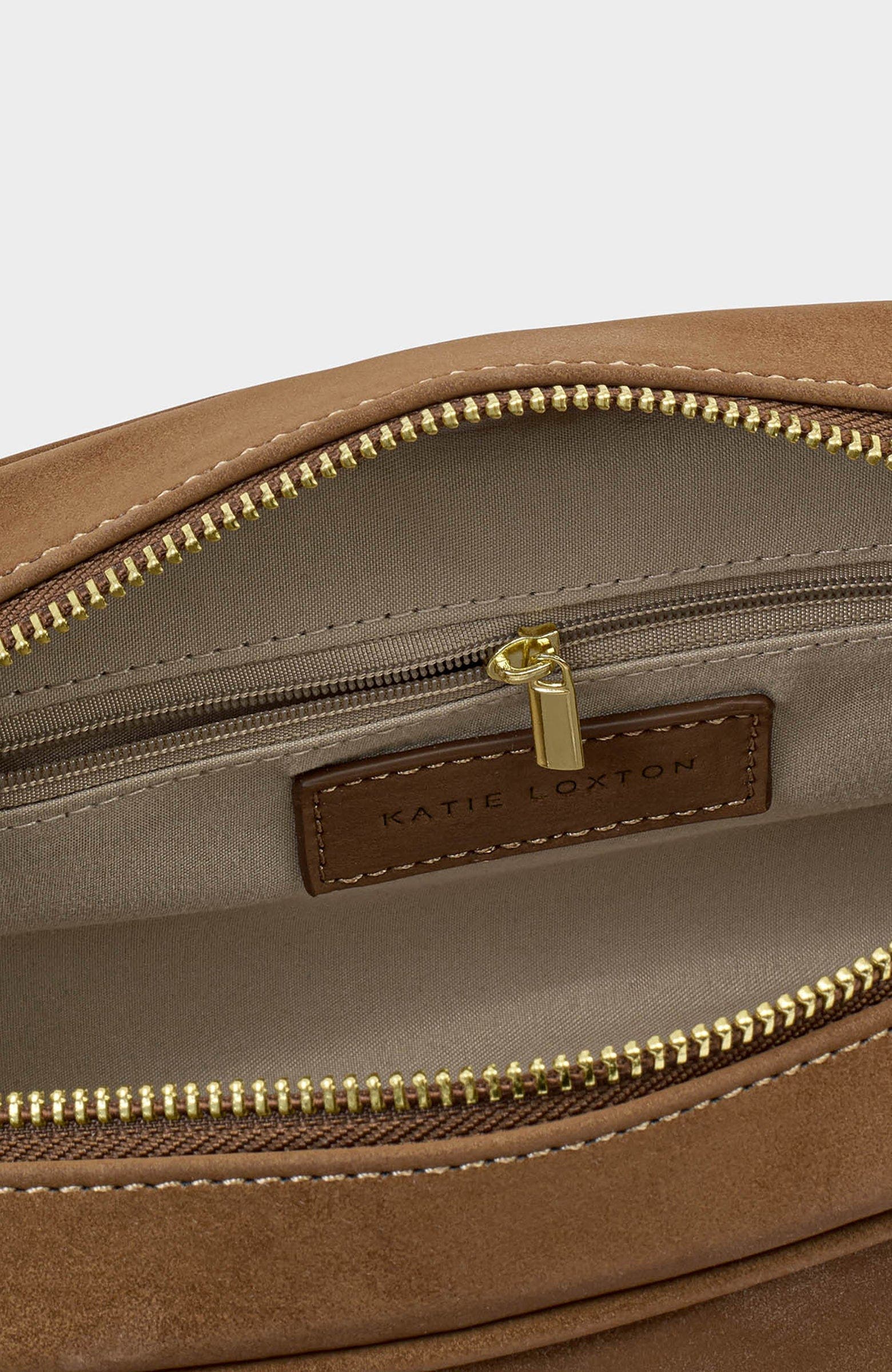 Hadley Bowling Bag, Alternate, color, Caramel Suedette