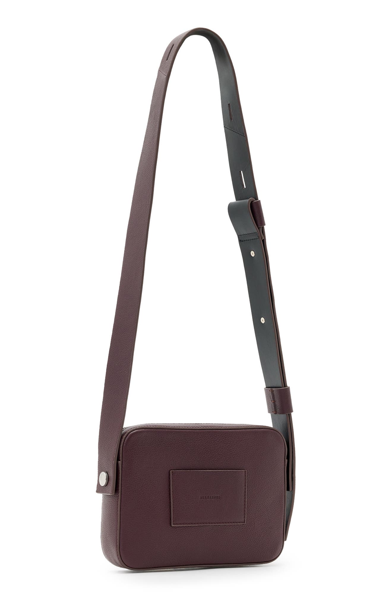 AllSaints Lucille Crossbody Bag, Alternate, color, Oxblood