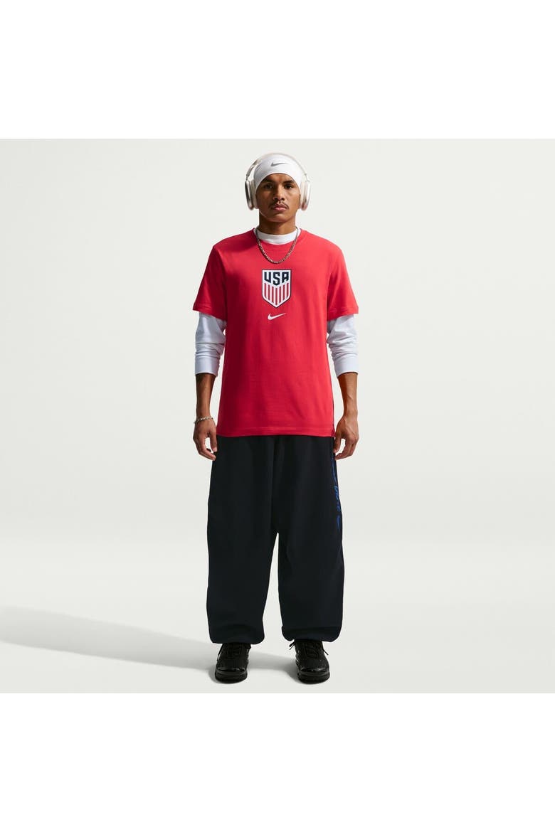 Men's Nike Red USMNT Crest T-Shirt, Main, color, Red