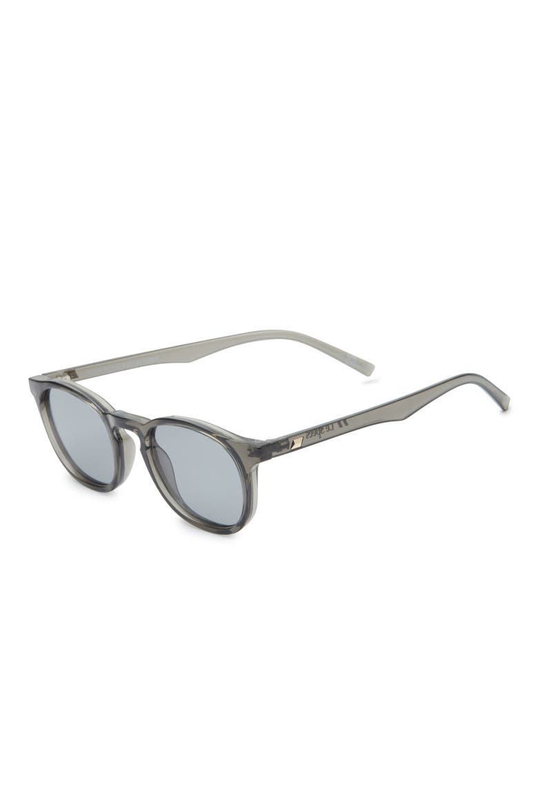 Club Royale 48mm Round Sunglasses, Alternate, color, PEWTER / SMOKE TINT
