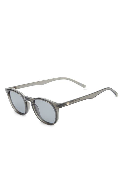 Le Specs Club Royale 48mm Round Sunglasses In Gray