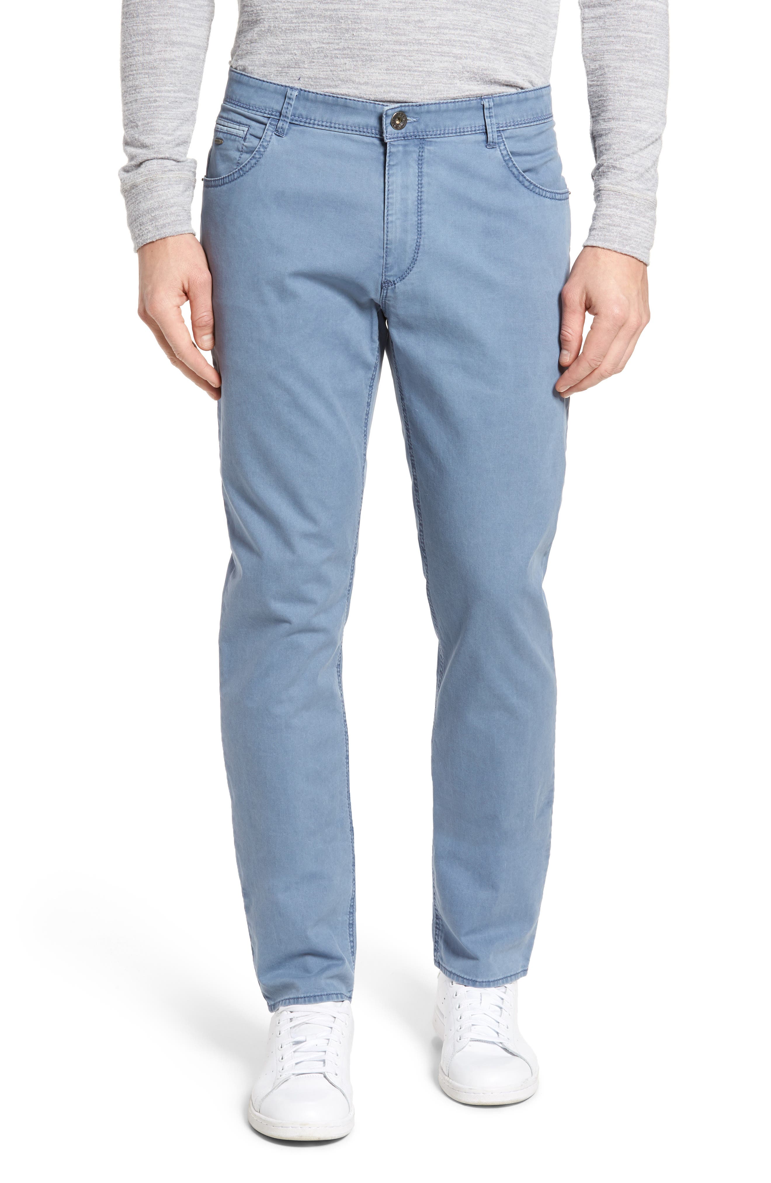Brax Chuck Flat Front Stretch Cotton Pants (Men) | Nordstromrack