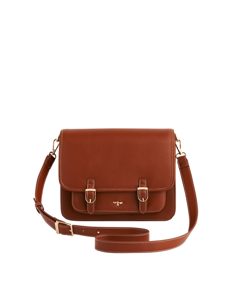 Into the Woods Tan Classic Satchel