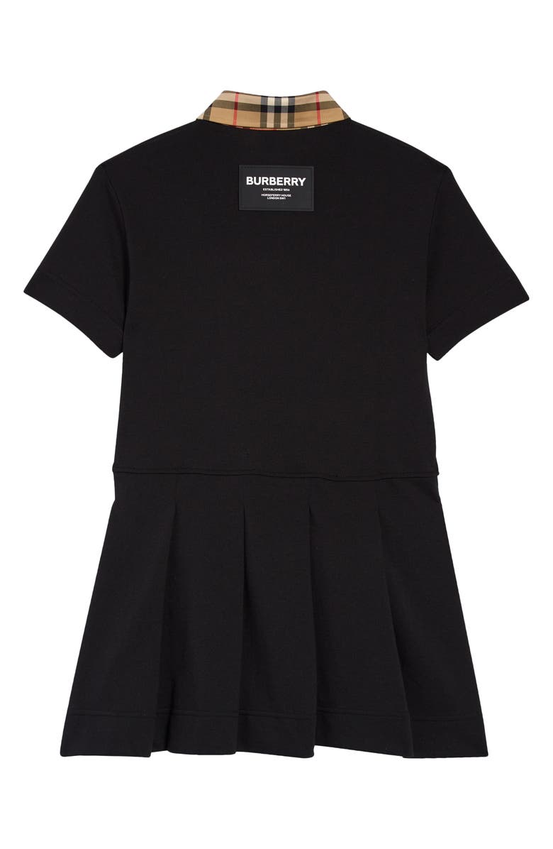 Burberry Sigrid Check Trim Dress, Alternate, color, 