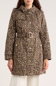 Michael Kors Water Resistant Belted Trench Coat