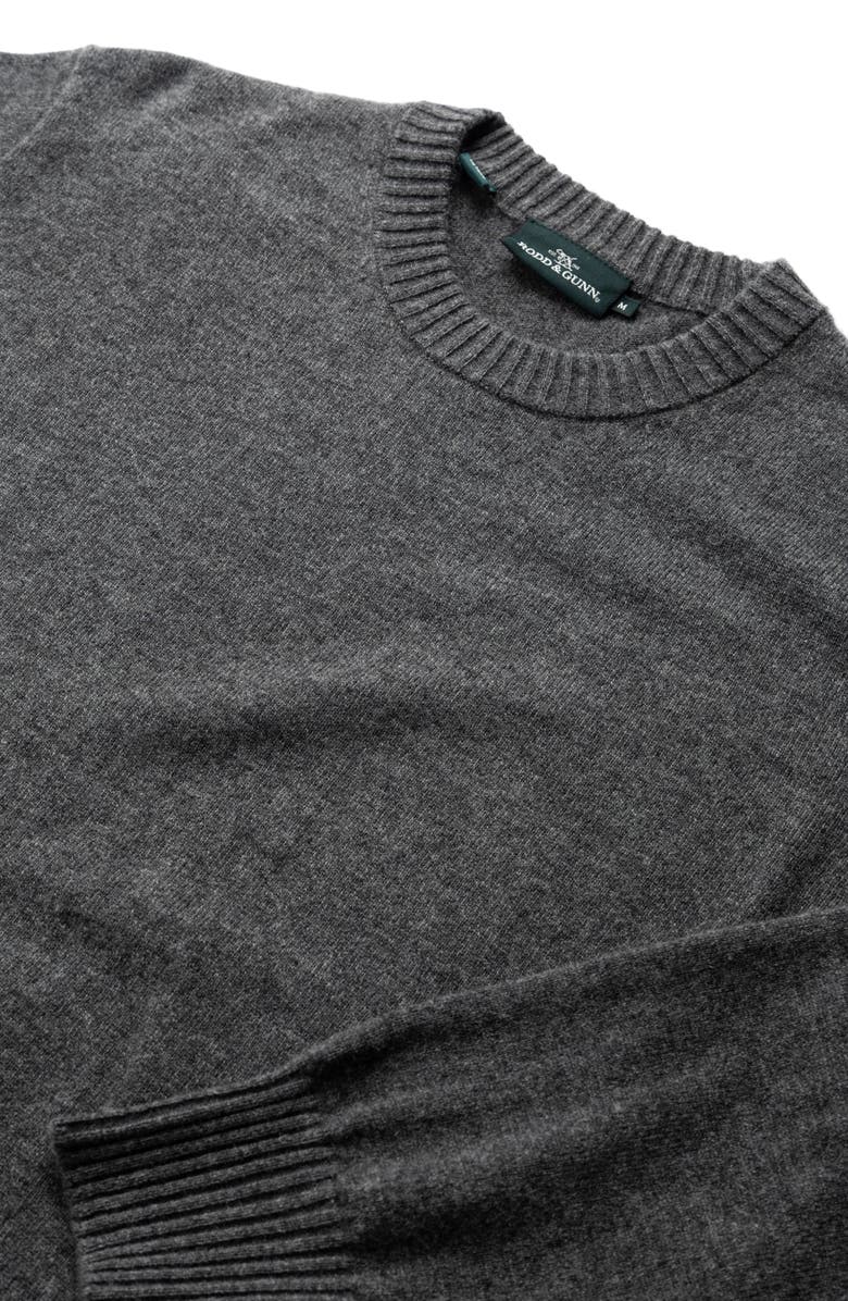Rodd & Gunn Stewart Island Wool & Cahsmere Crewneck Sweater, Alternate, color, Asphalt