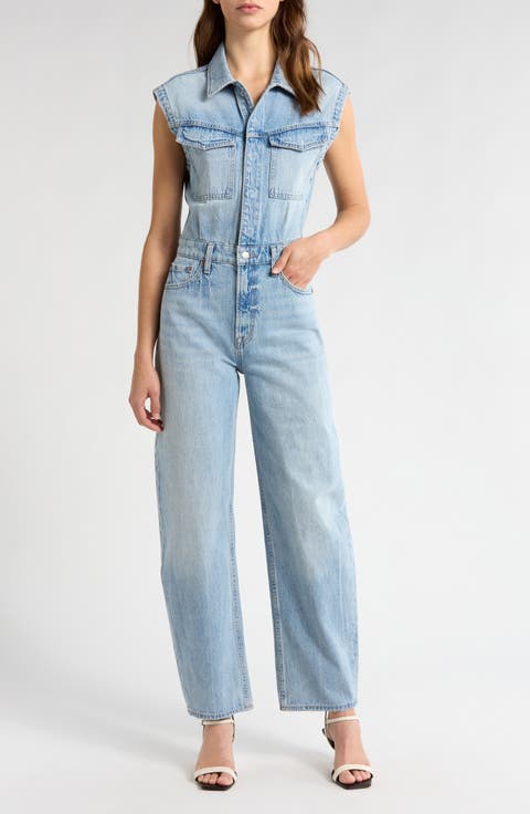 Ace Sleeveless Denim Jumpsuit (Rally)