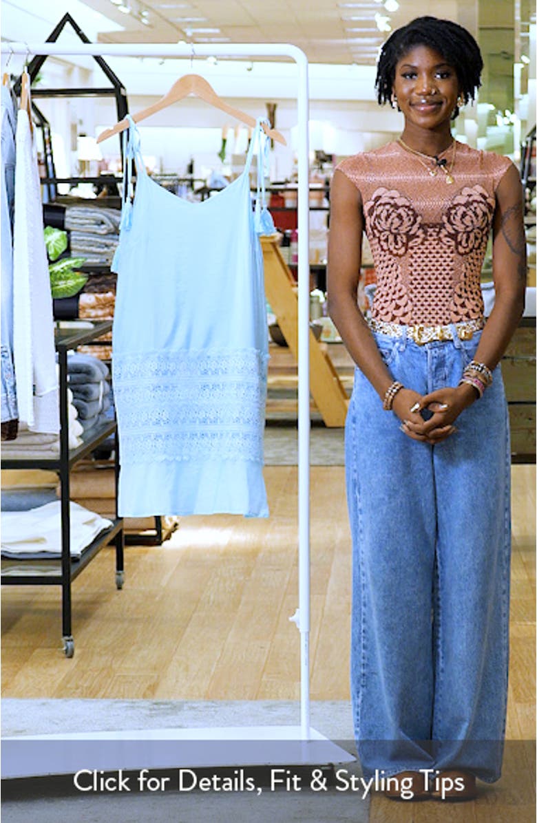 Crochet Trim Cover-Up Dress, sales video thumbnail