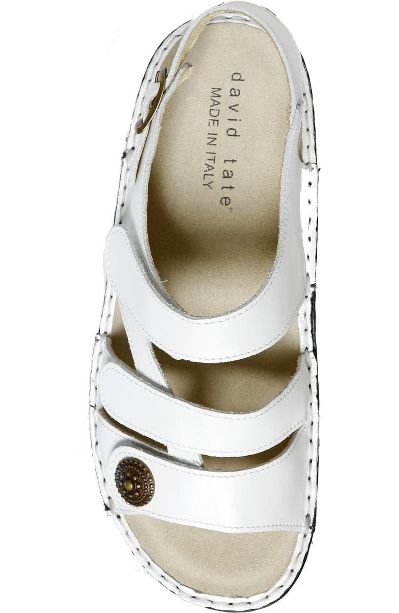 David Tate Wrap Slingback Sandal, Alternate, color, White Pearl