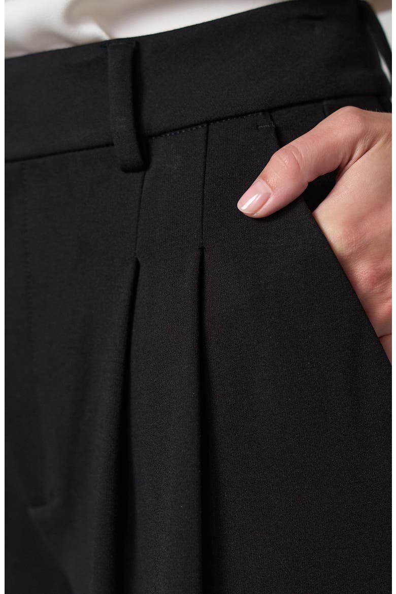 Brooke High Waist Wide Leg Trousers, Alternate, color, BLACK