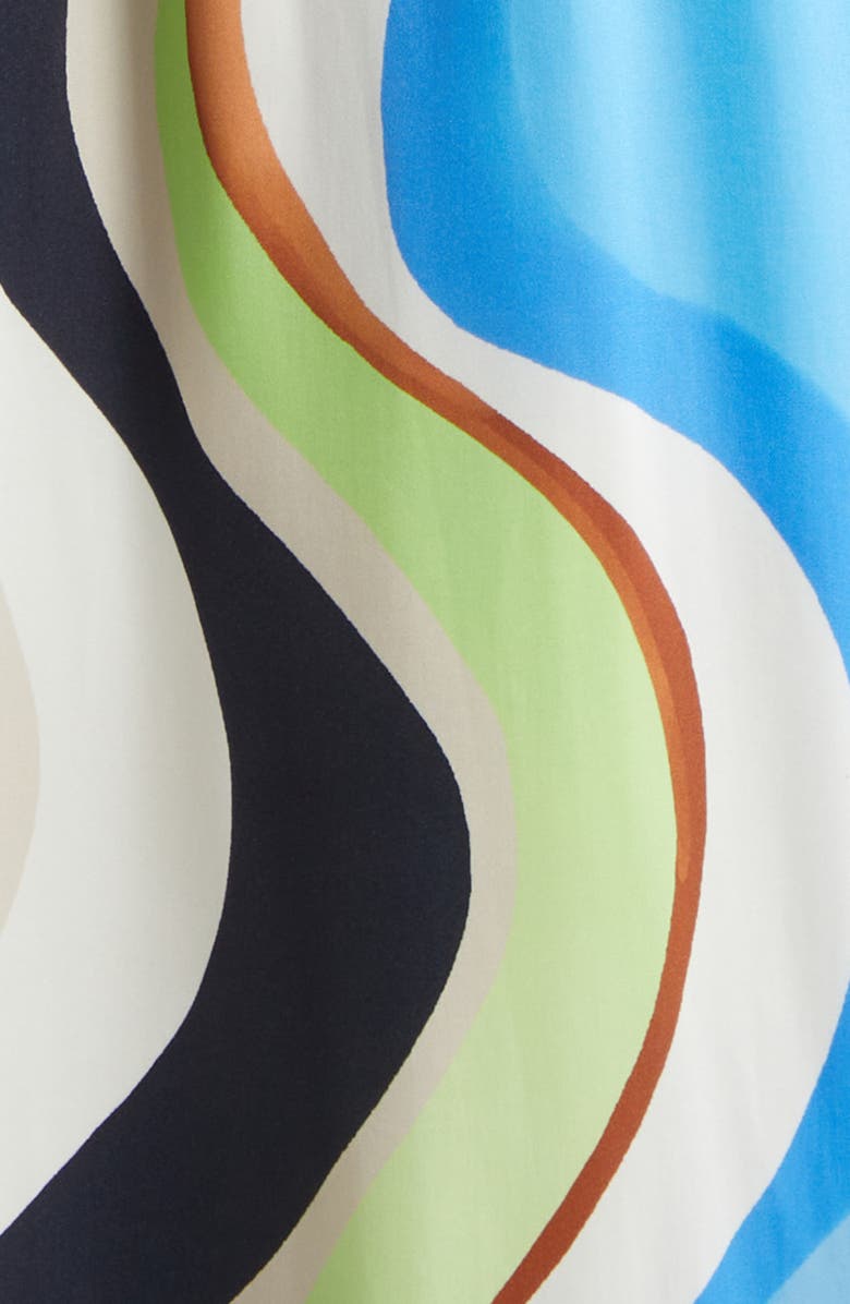 Ramy Brook Clarissa Wave Print Maxi Dress, Alternate, color, Multi Wave