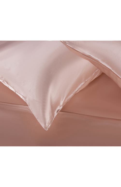 Martex Set Of 2 Elegance Satin Pillowcases In Rose Gold