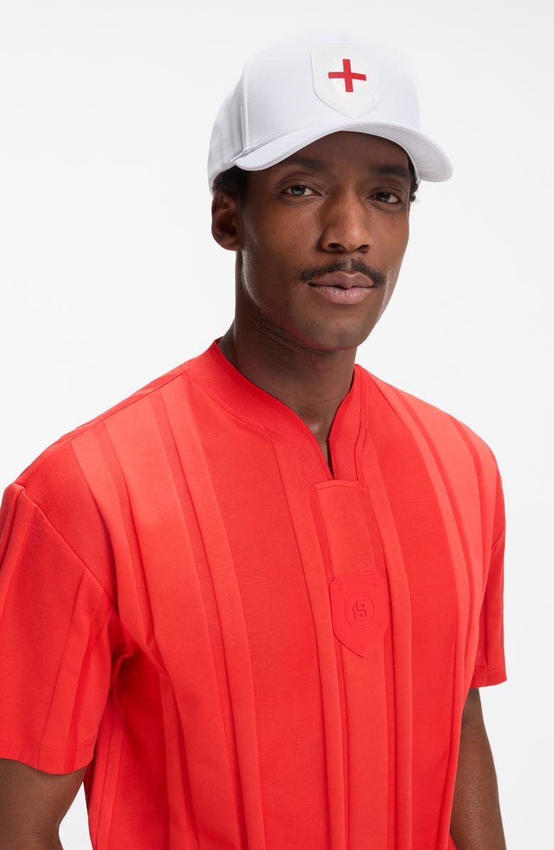 BOSS Poulin Lux Flag Patch Adjustable Baseball Cap, Alternate, color, England