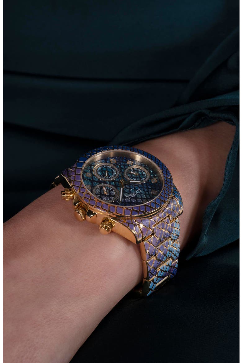 Serpentina Python Pattern Bracelet Watch, 38mm, Alternate, color, MULTI