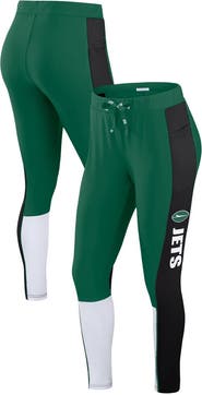 WEAR by Erin Andrews Women's WEAR by Erin Andrews Green/Black New York Jets Color-Block Leggings