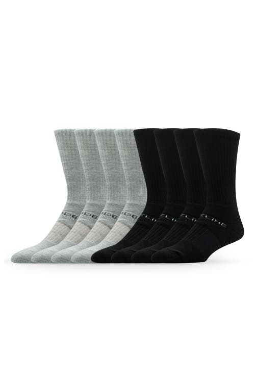 Strideline Premium Assorted 8-pack Crew Socks In Blue