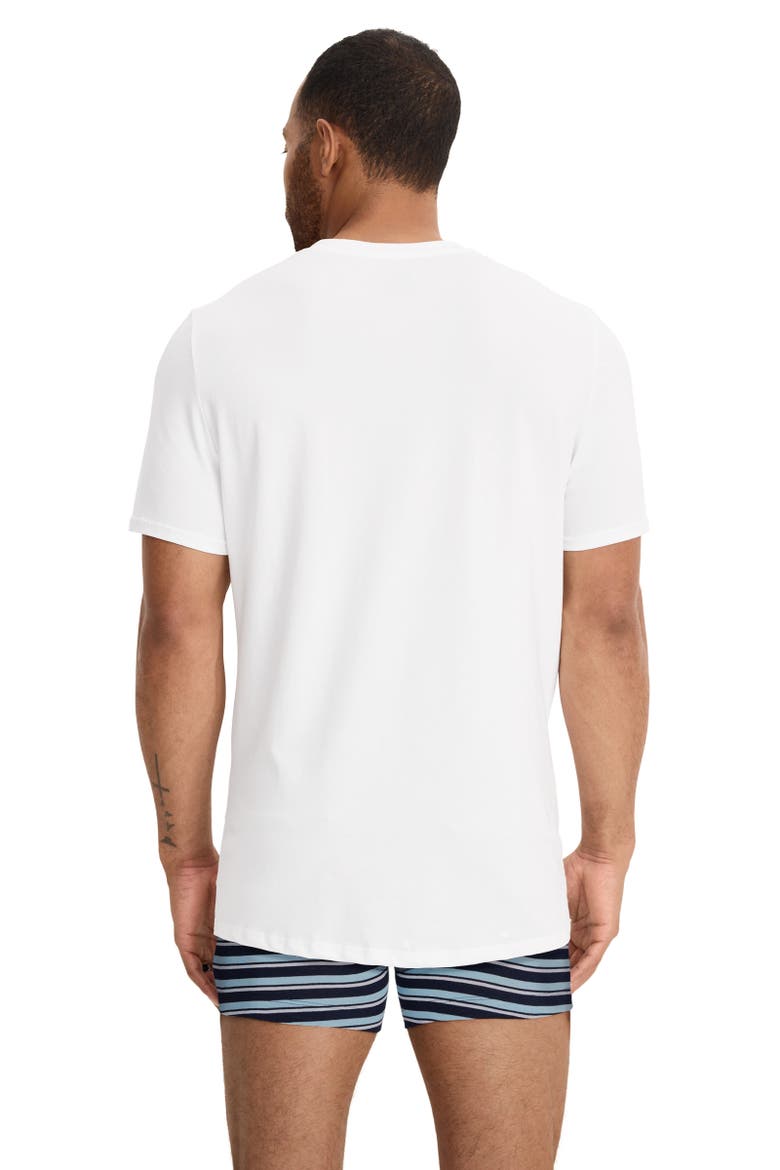 Men's Cotton Stretch V-Neck Undershirt - 3 Pack, Alternate, color, Diamond White