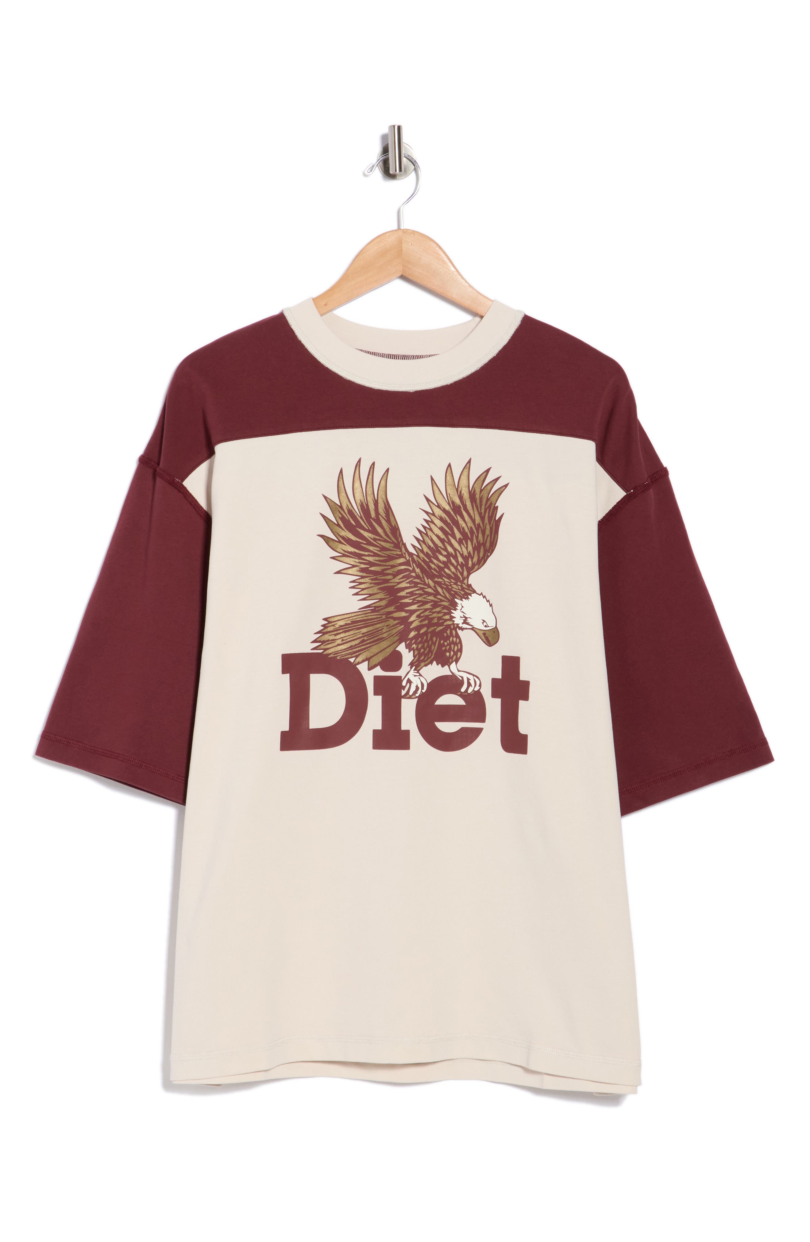 DIET STARTS MONDAY Eagle Yoke Graphic T-Shirt