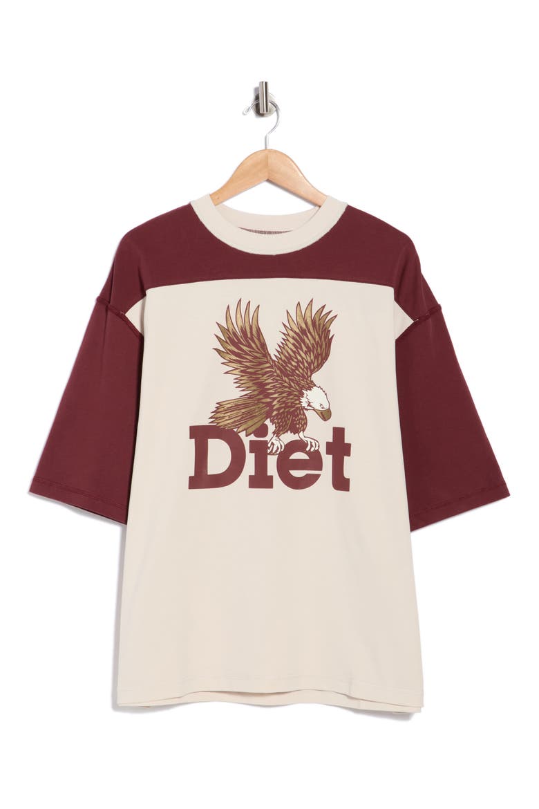 Eagle Yoke Graphic T-Shirt, Alternate, color, MAROON/ ANTIQUE WHITE