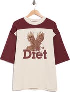 DIET STARTS MONDAY Eagle Yoke Graphic T-Shirt