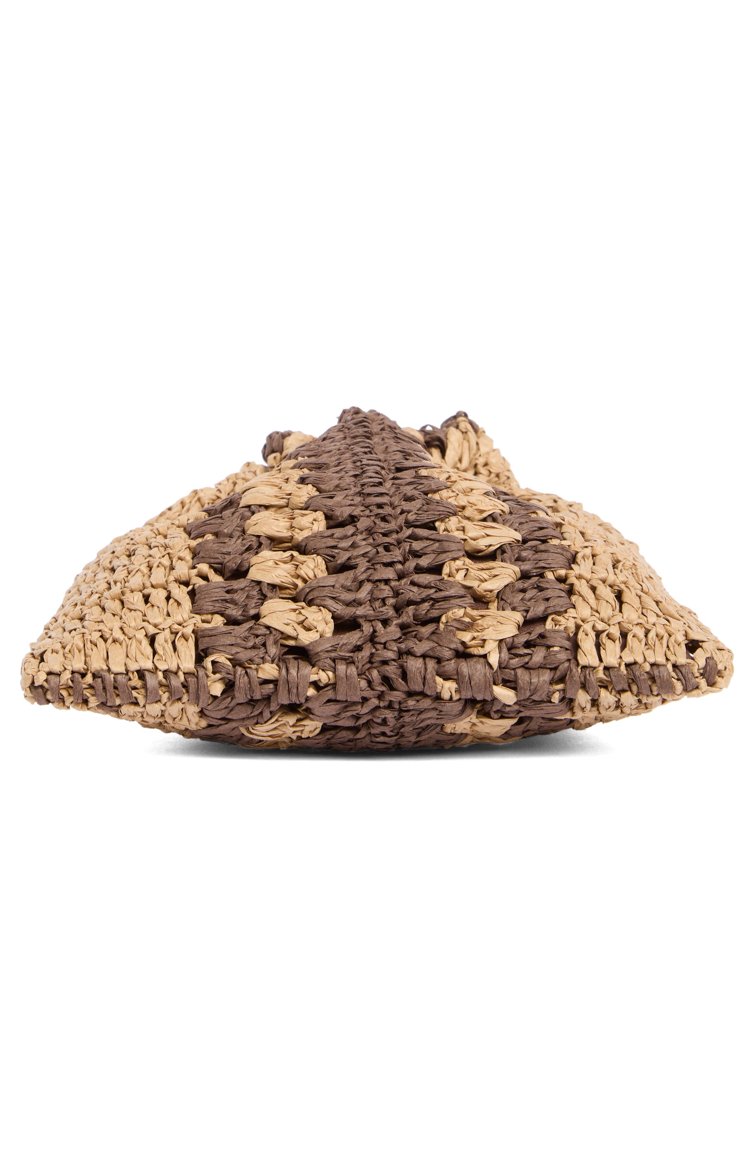 Collection XIIX Straw Bucket Bag, Alternate, color, Brown Natural