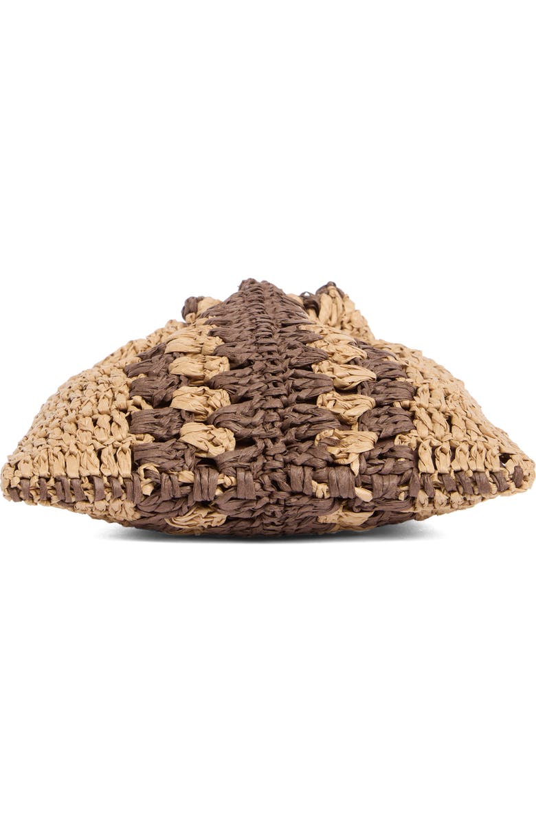 Collection XIIX Straw Bucket Bag, Alternate, color, Brown Natural