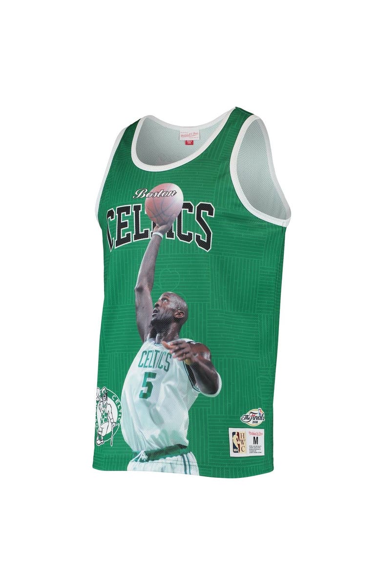 Mitchell & Ness Men's Mitchell & Ness Kevin Garnett Kelly Green Boston Celtics Hardwood Classics Player Tank Top, Alternate, color, 
