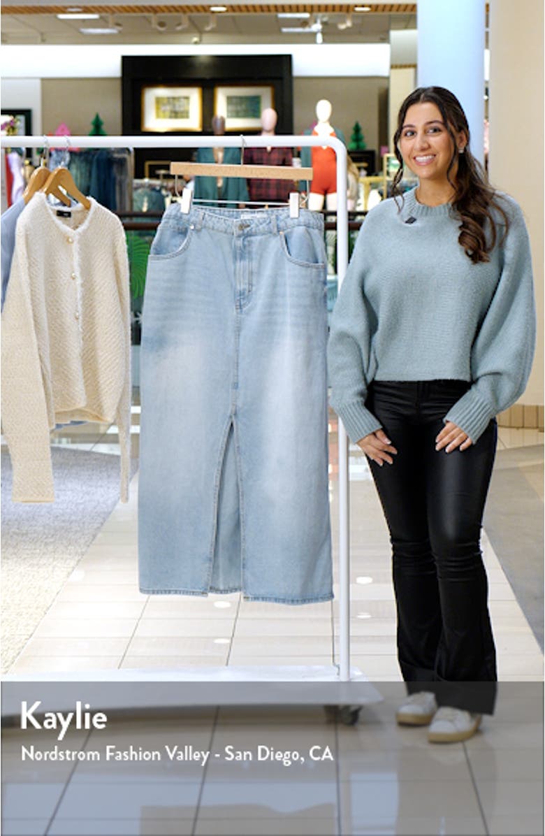 Denim Maxi Skirt, sales video thumbnail