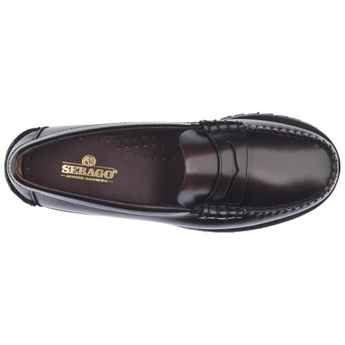 Sebago Dan Lug Penny Loafers In Brown