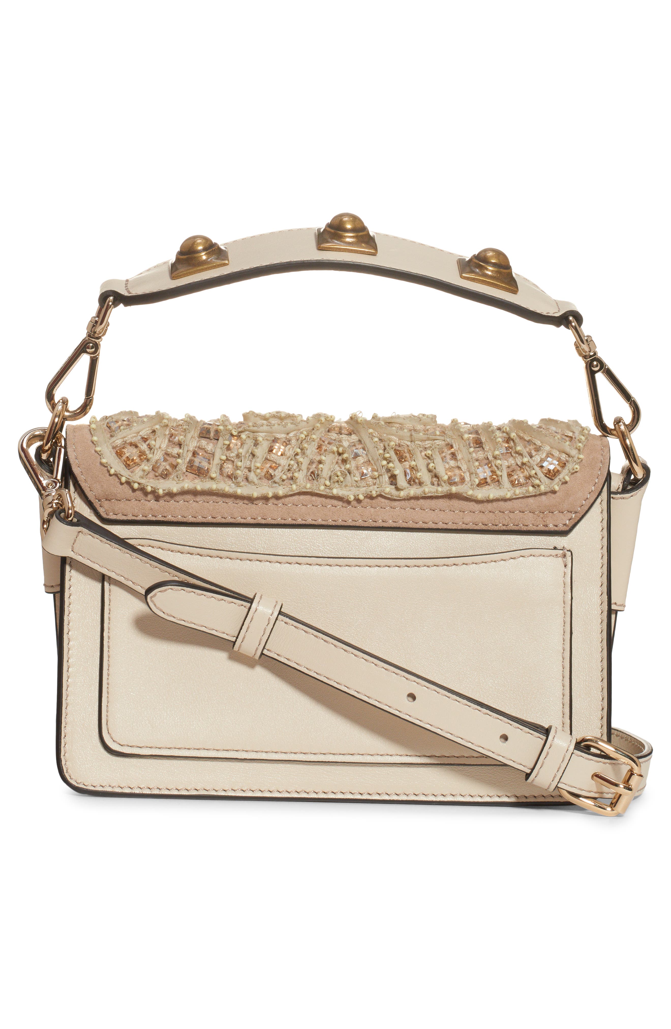 Etro Crown Me Crystal Paisley Shoulder Bag, Alternate, color, 