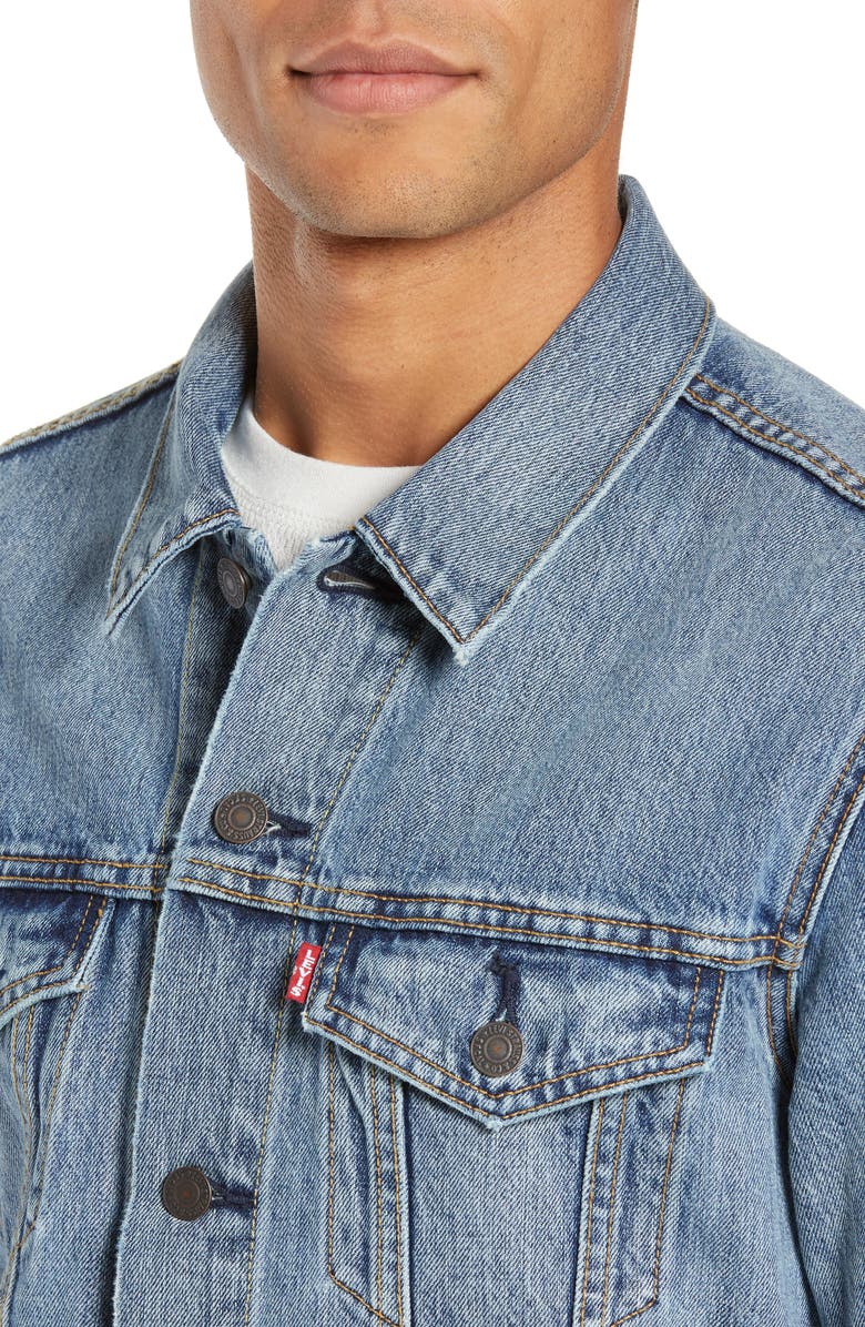 Levi's<sup>®</sup> Denim Trucker Jacket, Alternate, color, 