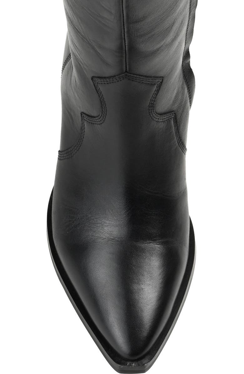 Journee Signature Pryse Leather Western Boot, Alternate, color,