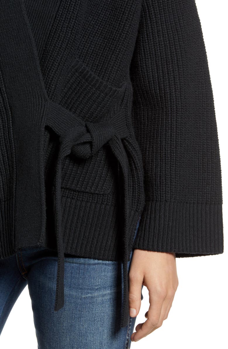 Madewell Madison Rib Side Tie Cardigan, Alternate, color,