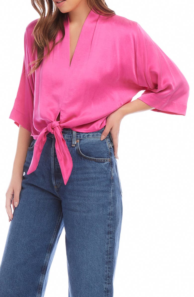 FIFTEEN TWENTY Tie Waist Top, Alternate, color, Pink