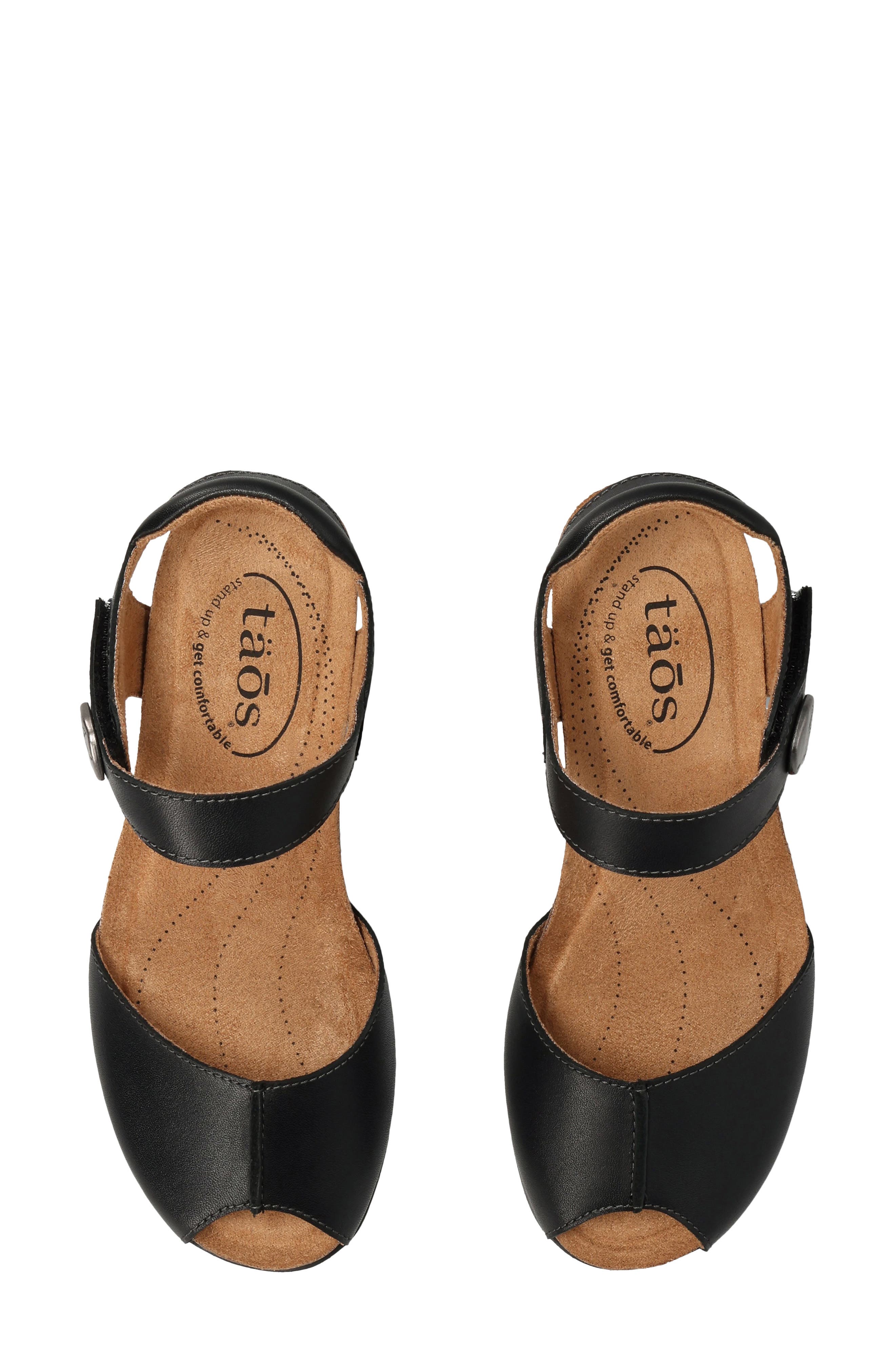 Taos Promise Ankle Strap Peep Toe Platform Wedge Sandal, Alternate, color, 