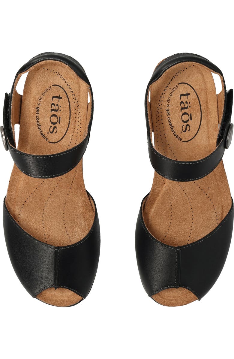 Taos Promise Ankle Strap Peep Toe Platform Wedge Sandal, Alternate, color,