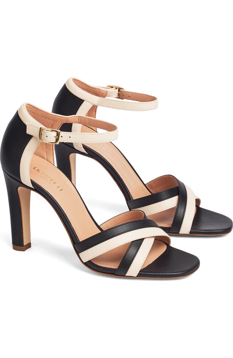 LK Bennett Lennon Colorblock Ankle Strap Sandal, Main, color,