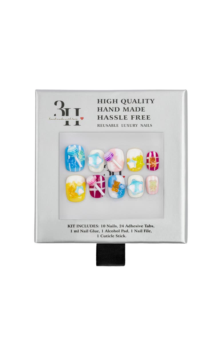 3H Nails Candy Coat Luxury Handmade Press on Nails, Alternate, color, Candy Coat