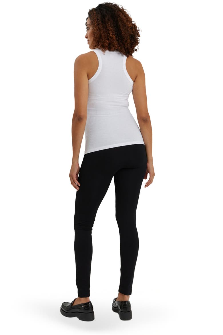 The Ribbed Maternity Tank, Alternate, color, White