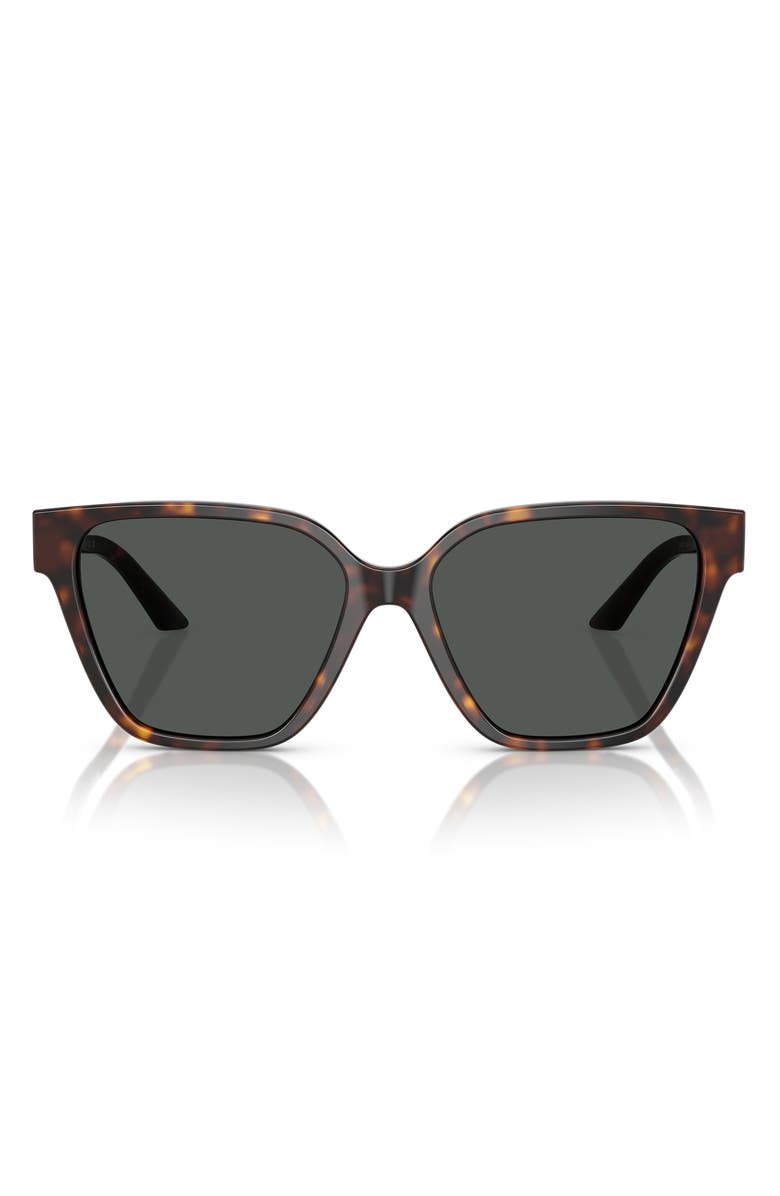 Versace 56mm Butterfly Sunglasses, Main, color, Havana