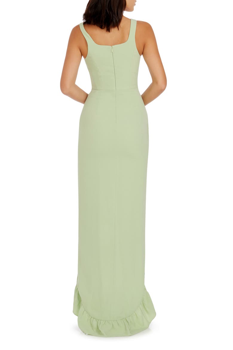 Charlene Ruffle Gown, Alternate, color, SAGE