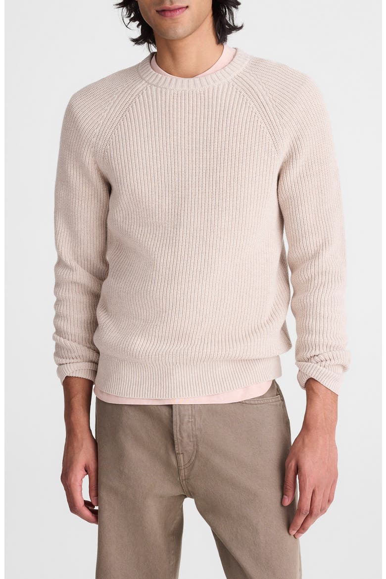 Shaker Stitch Cotton Sweater, Main, color, HEATHER STONE