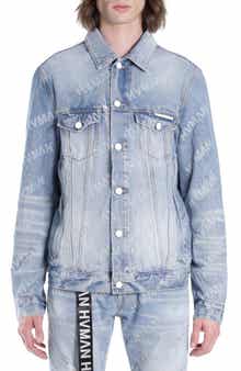 HVMAN Triangle Denim Logo Trucker Jacket
