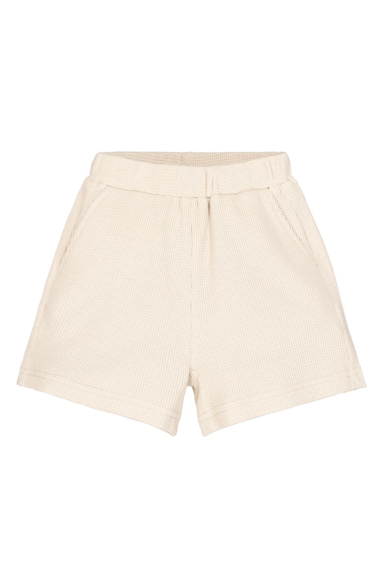 Joe's Jeans Kids' Waffle Knit Polo & Shorts Set, Alternate, color, Beige