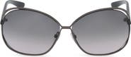 TOM FORD Carla 66mm Oversized Round Metal Sunglasses