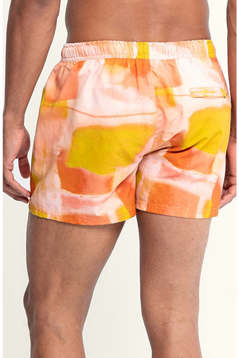Sebastian Solid 4-Inch Nylon Swim Trunks, Alternate, color, SOL/ ORANGE