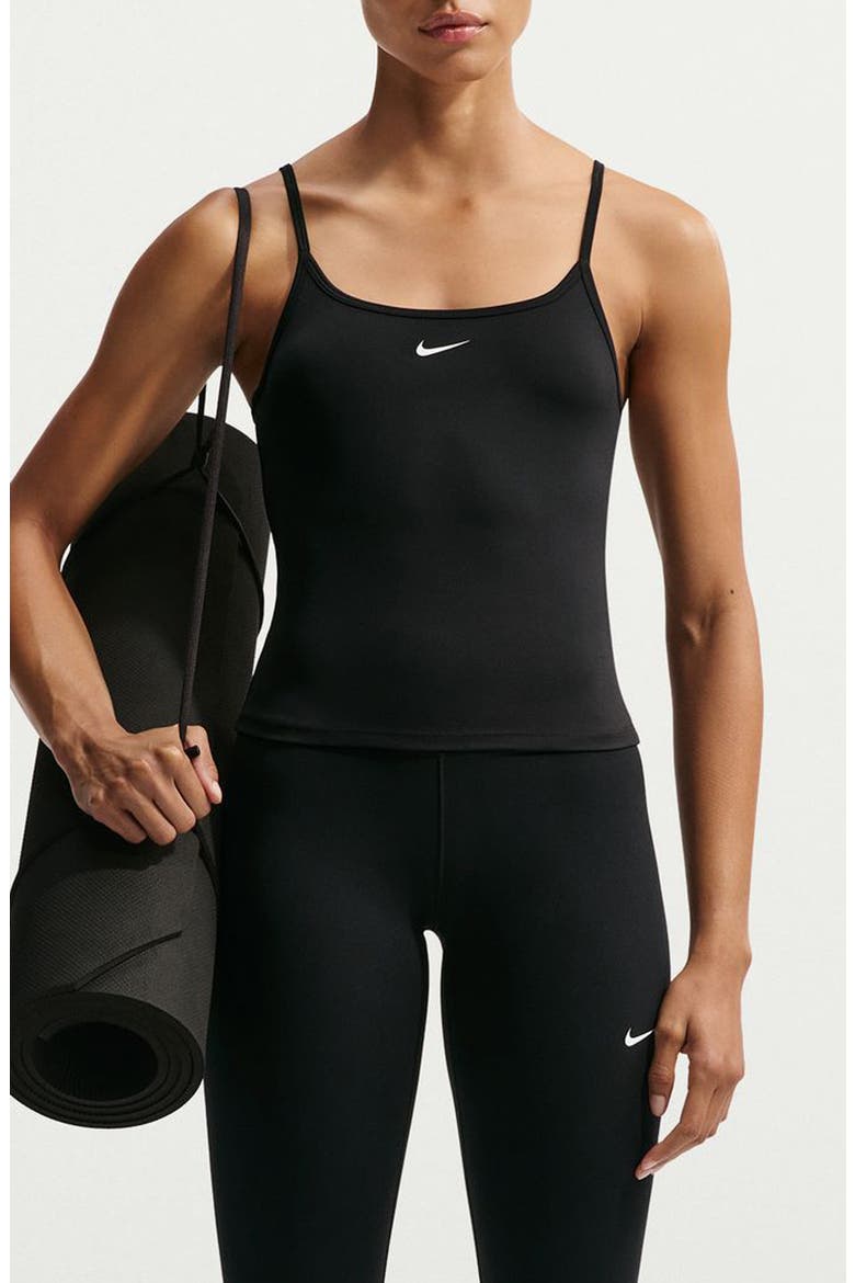 Dri-FIT Cami Tank Top, Main, color, BLACK/ WHITE