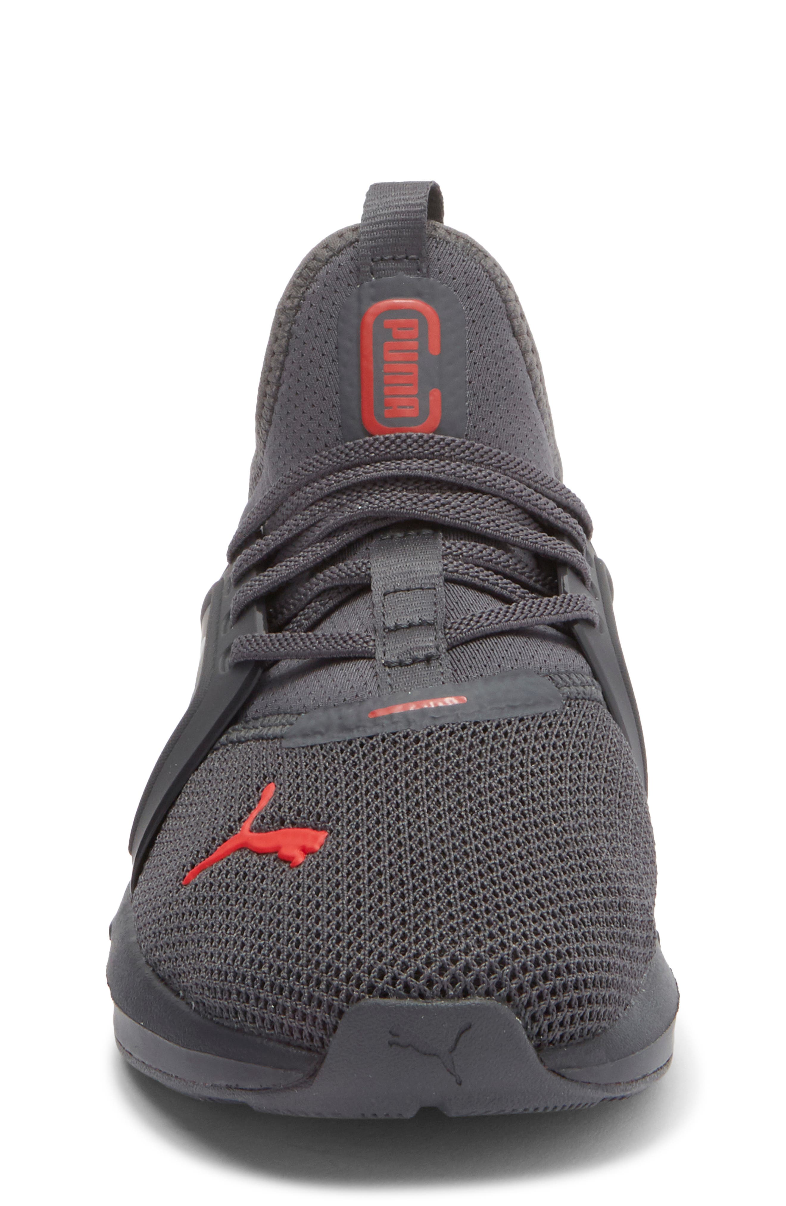 PUMA Kids' Soft Enzo 5 Sneaker, Alternate, color, Dusky Gray/ For All Time Red