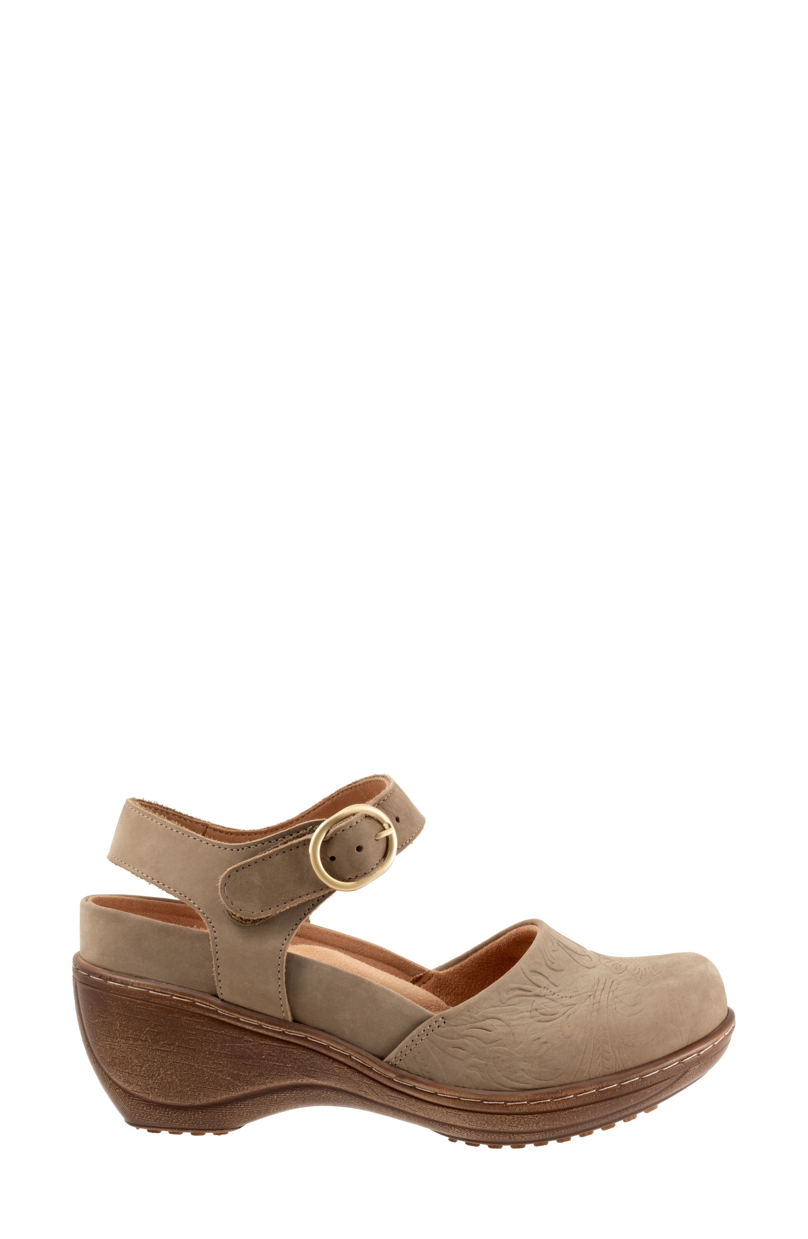 Mabelle Leather Clog, Alternate, color, TAUPE NUBUCK