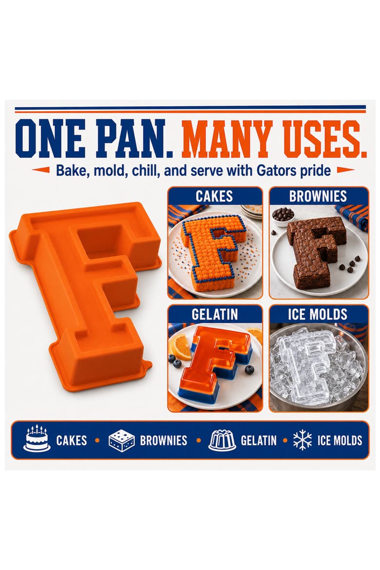 Florida Gators Orange Cake Pan, Alternate, color, Orange
